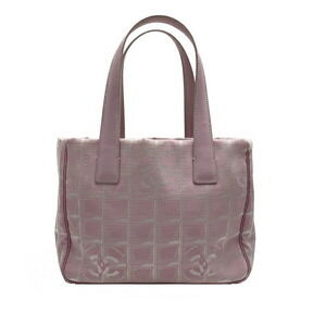 Chanel Travel Tote Bag Nylon Jacquard Pink Hawaii French Festival